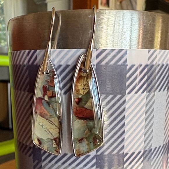 Jewelry - Elegant Silver and Multicolor Earrings